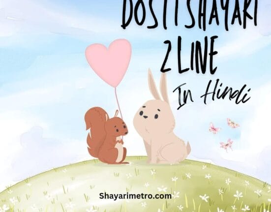 Dosti Shayari 2 Line in Hindi 2024 | सच्ची दोस्ती शायरी DP Shayari Metro